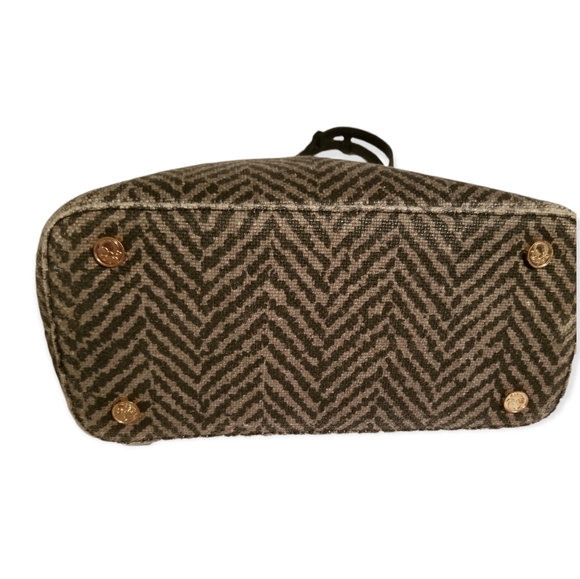 Spartina genuine linen and leather shoulder bag-Lorelai mystic mermaid pattern - Picture 7 of 16